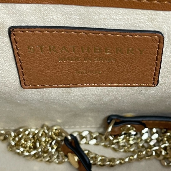 Strathberry Mini Tan Leather Satchel - Picture 8 of 11